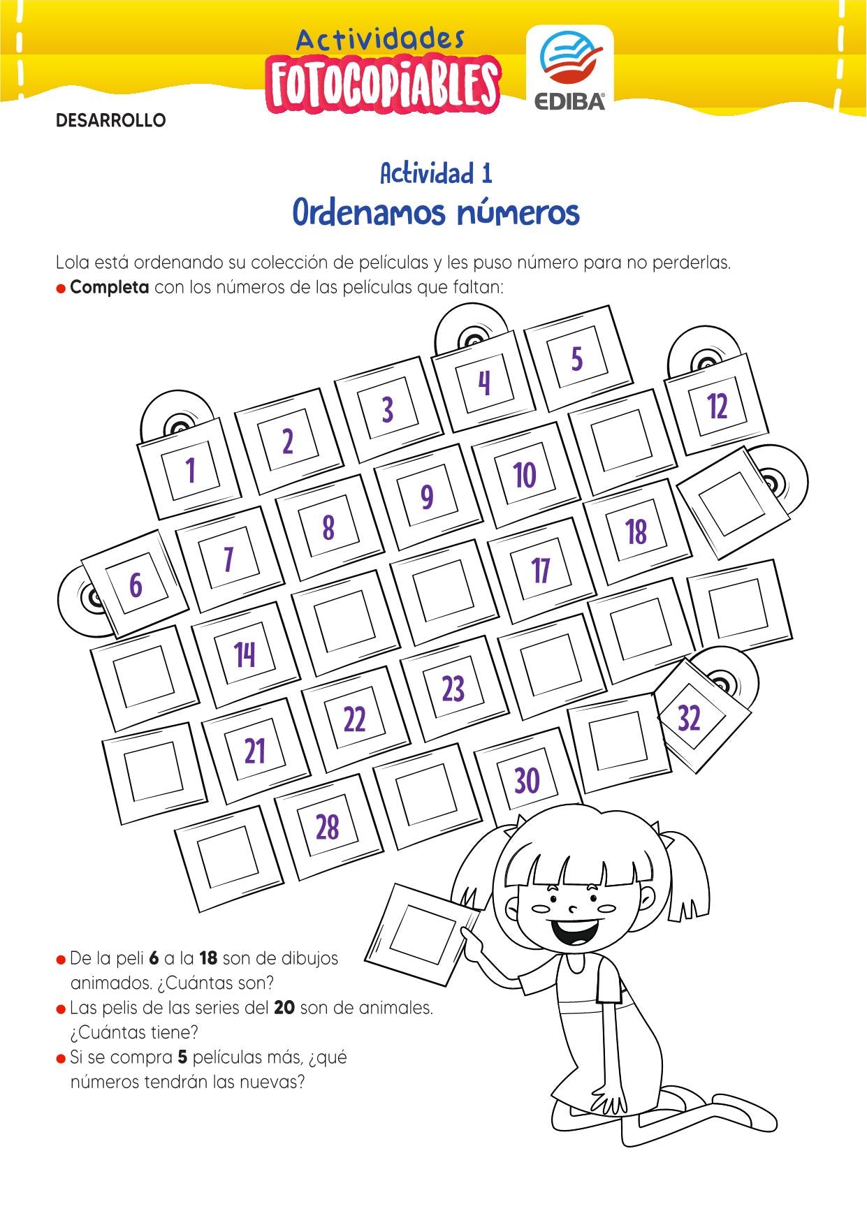 Actividades Fotocopiables: Números Naturales