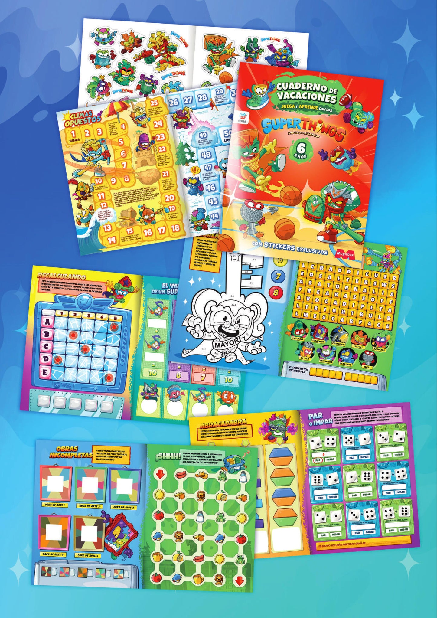 Cuaderno de Vacaciones 2024 - Juega y Aprende con los Superthings - 6 Años