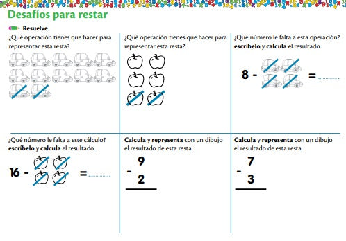 Fichas Educativas Nº 5 - Aprende a Restar