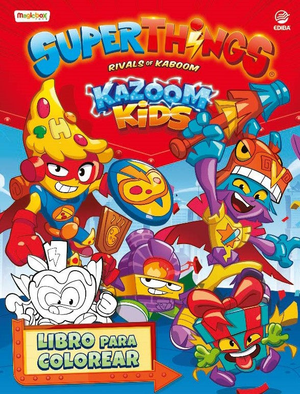 Libro para Colorear Superthings Nº 8 Serie Kazoom Kids