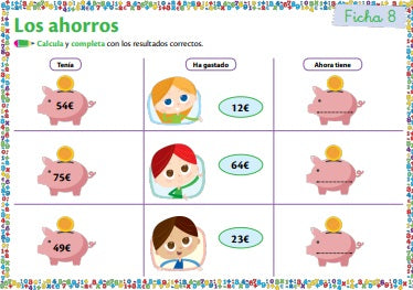 Fichas Educativas Nº 5 - Aprende a Restar