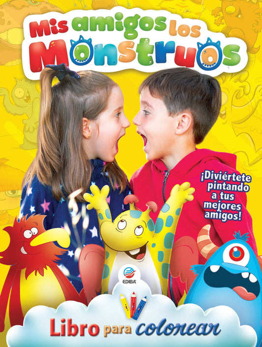 Libro para Colorear Mis Amigos Los Monstruos Nº 1