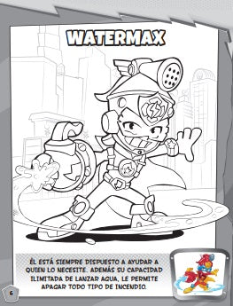 Libro para Colorear Superthings Nº10 Serie Rescue Force