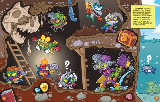 Libro con Stickers Superthings Nº 8 Serie Rescue Force