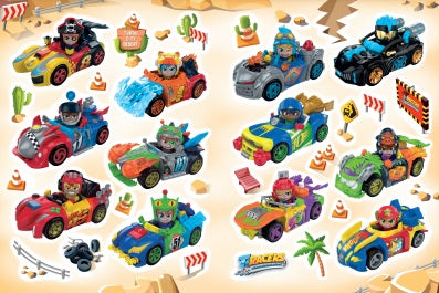 Libro Colorea y Pega T-Racers