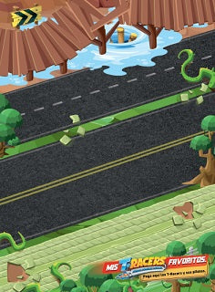 Libro Colorea y Pega T-Racers