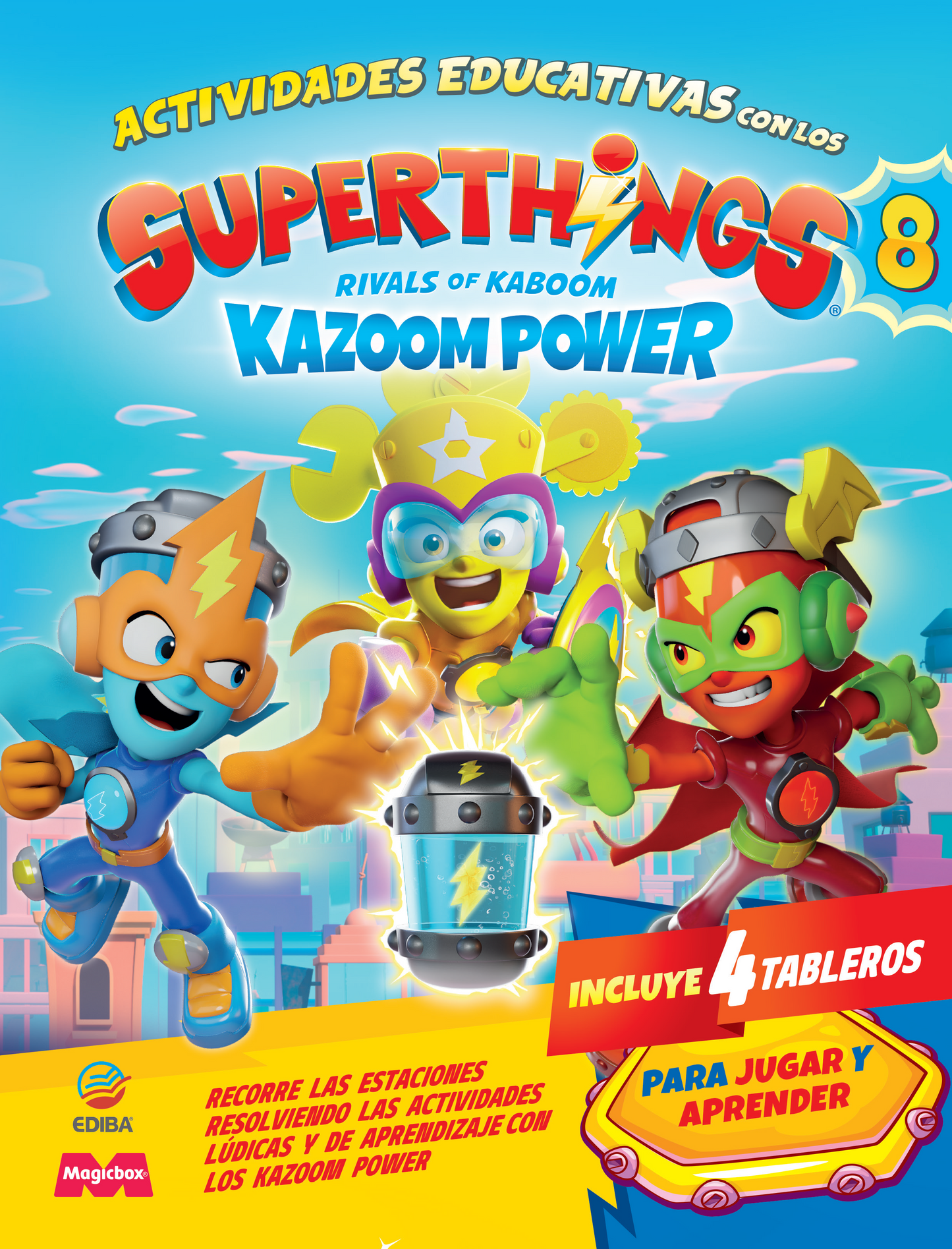 Actividades Educativas con los Superthings Nº 8 Serie Kazoom Power