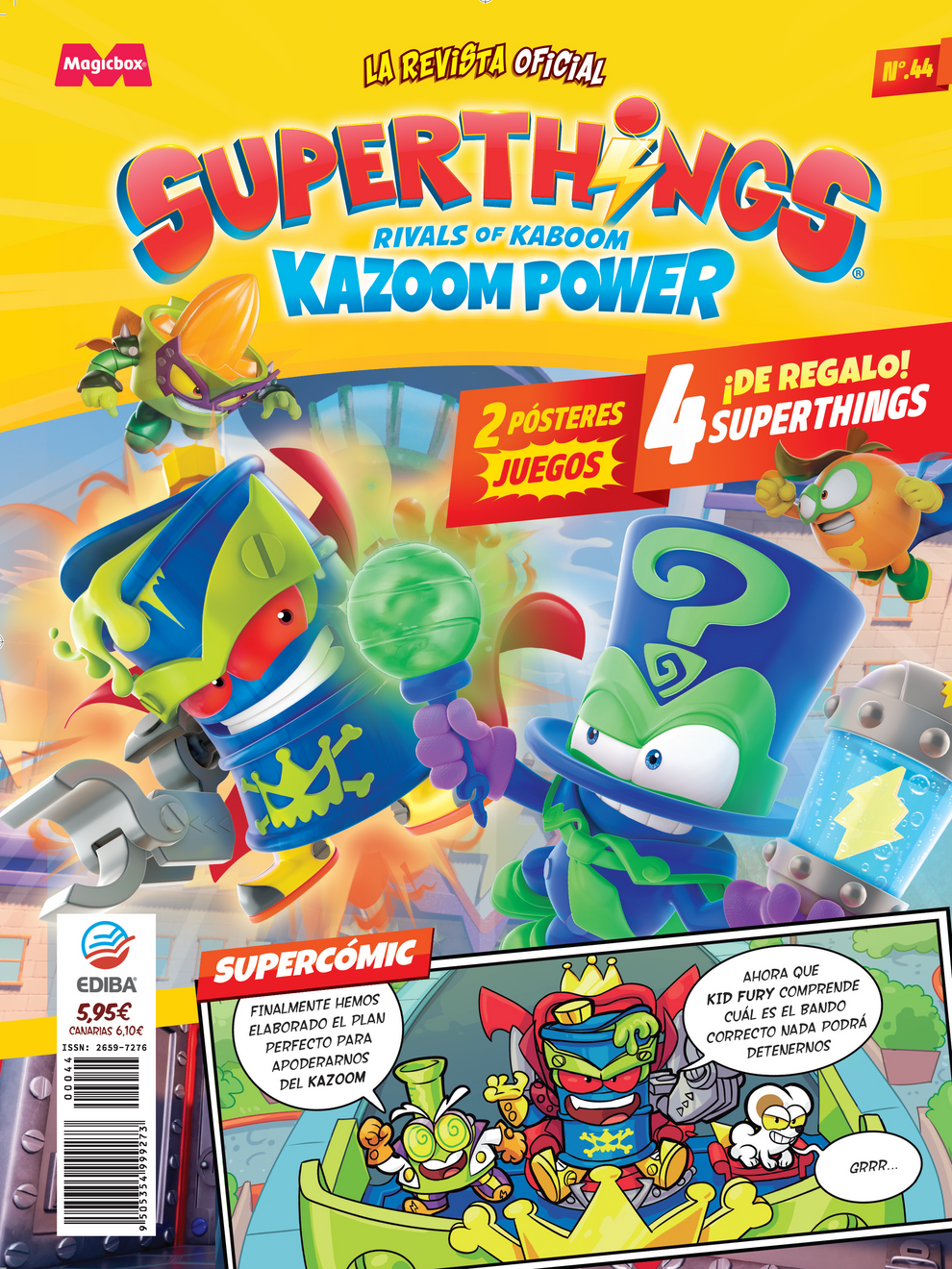 SUPERTHINGS KAZOOM Power Mission - Action Pack. Contiene 5 SuperThings (include 1 SuperLeader Dorato), 1 Exoskeleton, 1 Slider. Confezione 4 di 4 SUPERTHINGS KAZOOM Power Mission - Action Pack. Contiene 5 SuperThings (include 1 SuperLeader Dorato), 1 Exoskeleton, 1 Slider. Confezione 4 di 4