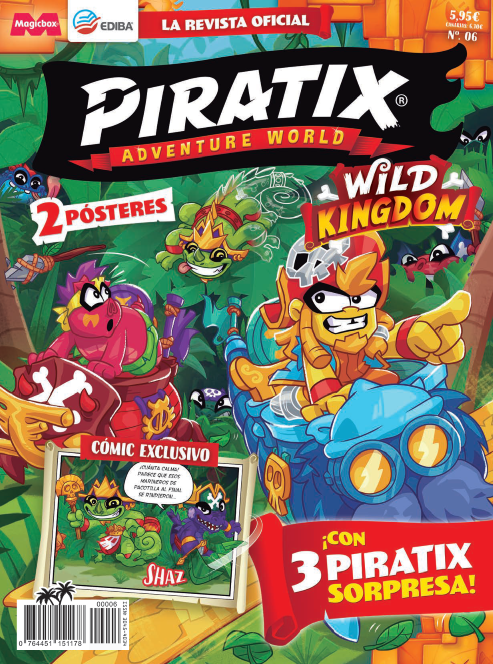 Revista Piratix Nº 6 Adventure World. Serie Wild Kingdom