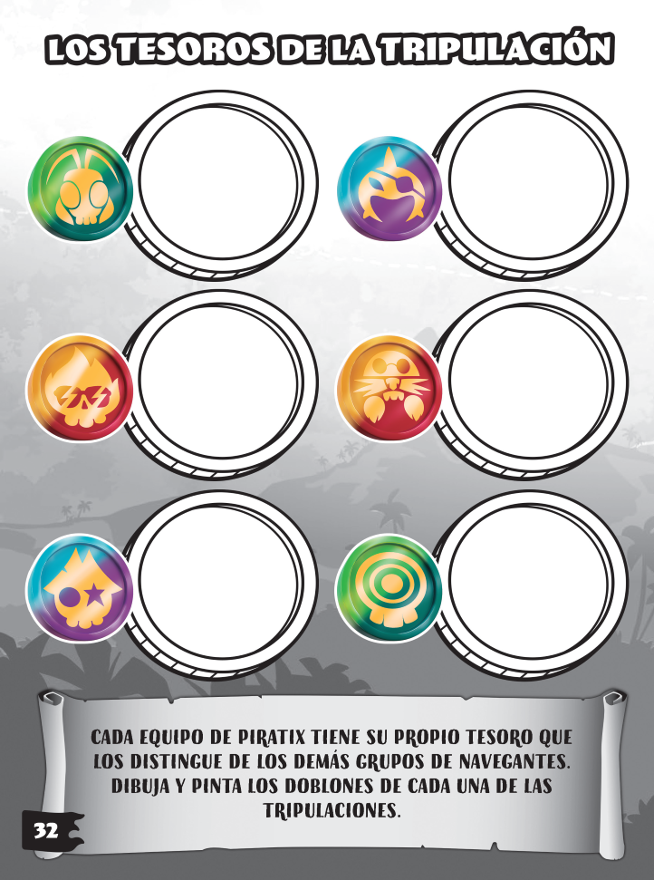 Libro para Colorear Piratix Nº 1 Wild Kingdom