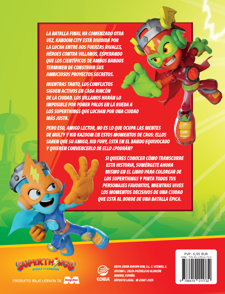 Libro para Colorear II Superthings Nº 16 Kazoom Power - Mission