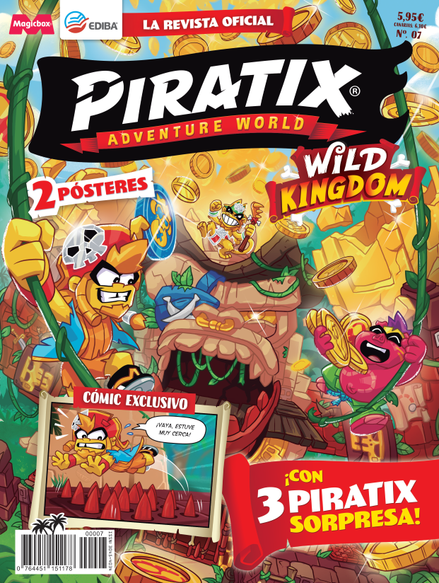 Revista Piratix Nº 7 Adventure World. Serie Wild Kingdom.