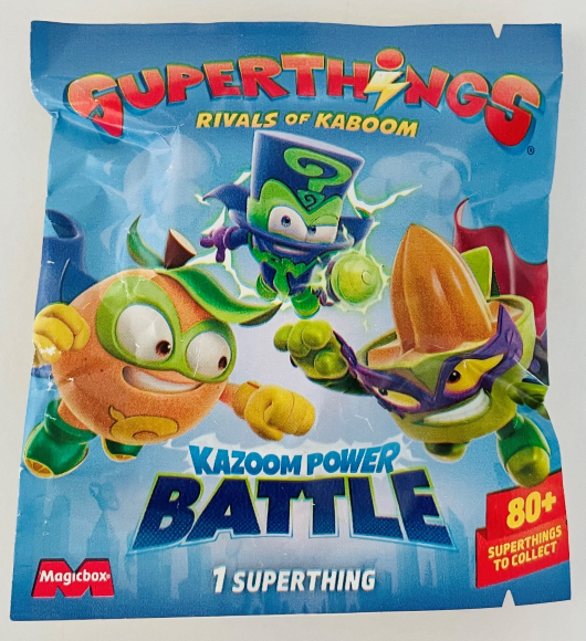 SUPERTHINGS KAZOOM Power Battle – Pack de 5. Contiene 5 SuperThings (Incluye 1 Figura Sorpresa y 1 capitán Plateado). Pack 2 de 6 SUPERTHINGS KAZOOM Power Battle – Pack de 5. Contiene 5 SuperThings (Incluye 1 Figura Sorpresa y 1 capitán Plateado). Pack 2 de 6