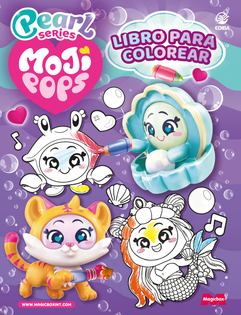 Libro para Colorear MojiPops Nº 5 - Serie Pearl