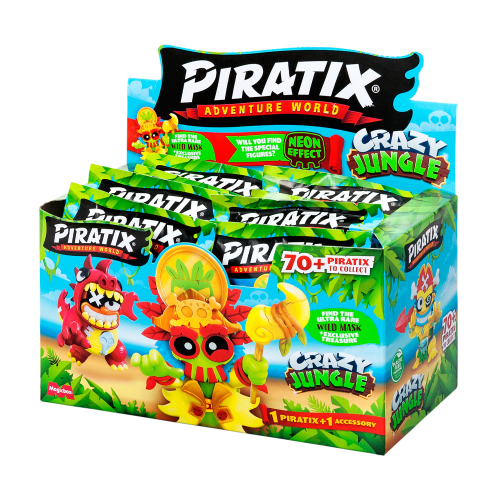Pack 10 sobres Piratix - Crazy Jungle