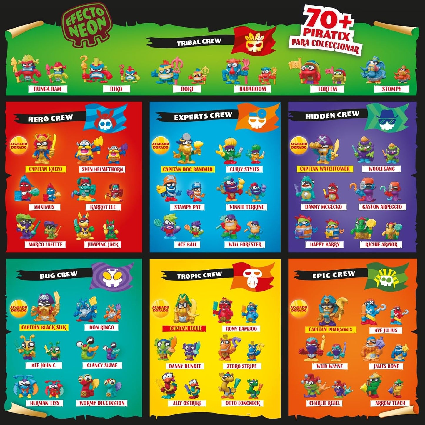 Pack 10 sobres Piratix - Crazy Jungle