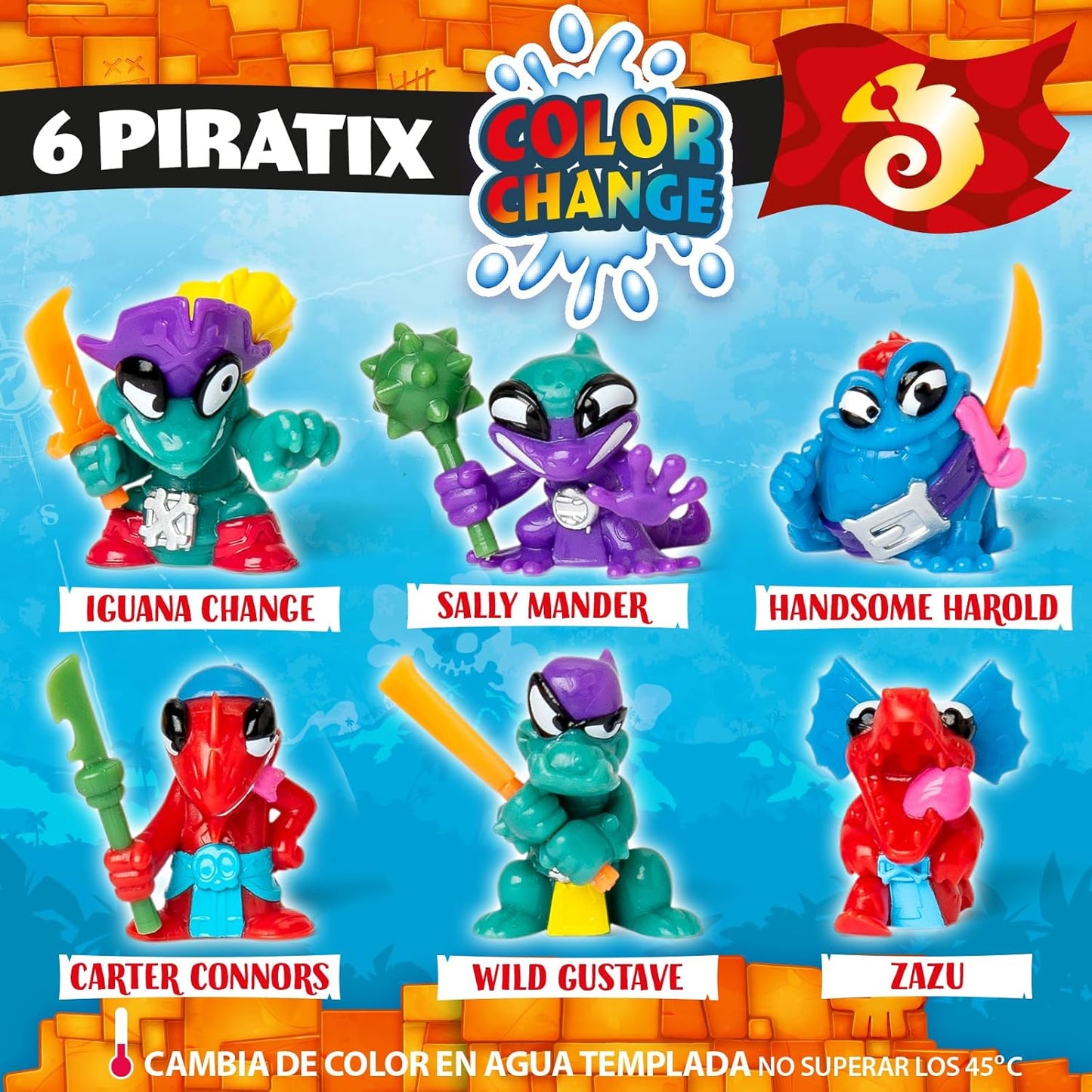 Pack 10 sobres Piratix - Wild Kingdom
