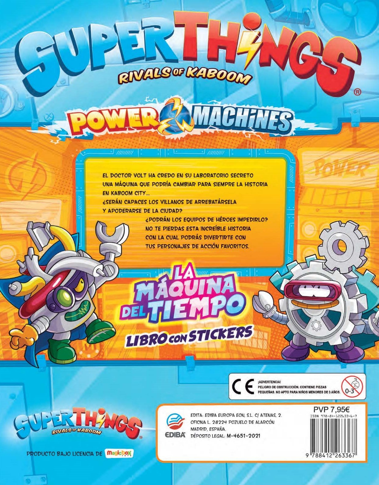 Libro con Stickers Superthings Nº 5 Serie Power Machines