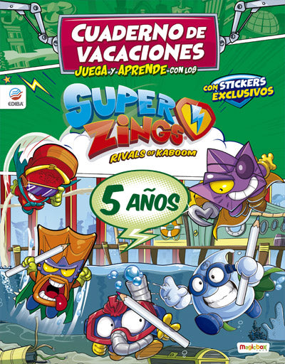 Cuaderno de Vacaciones 2020 - Juega y Aprende con los Superzings - 5 Años