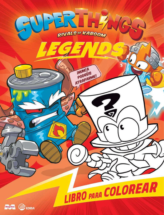 Libro para Colorear Superthings Nº13 Serie Legends