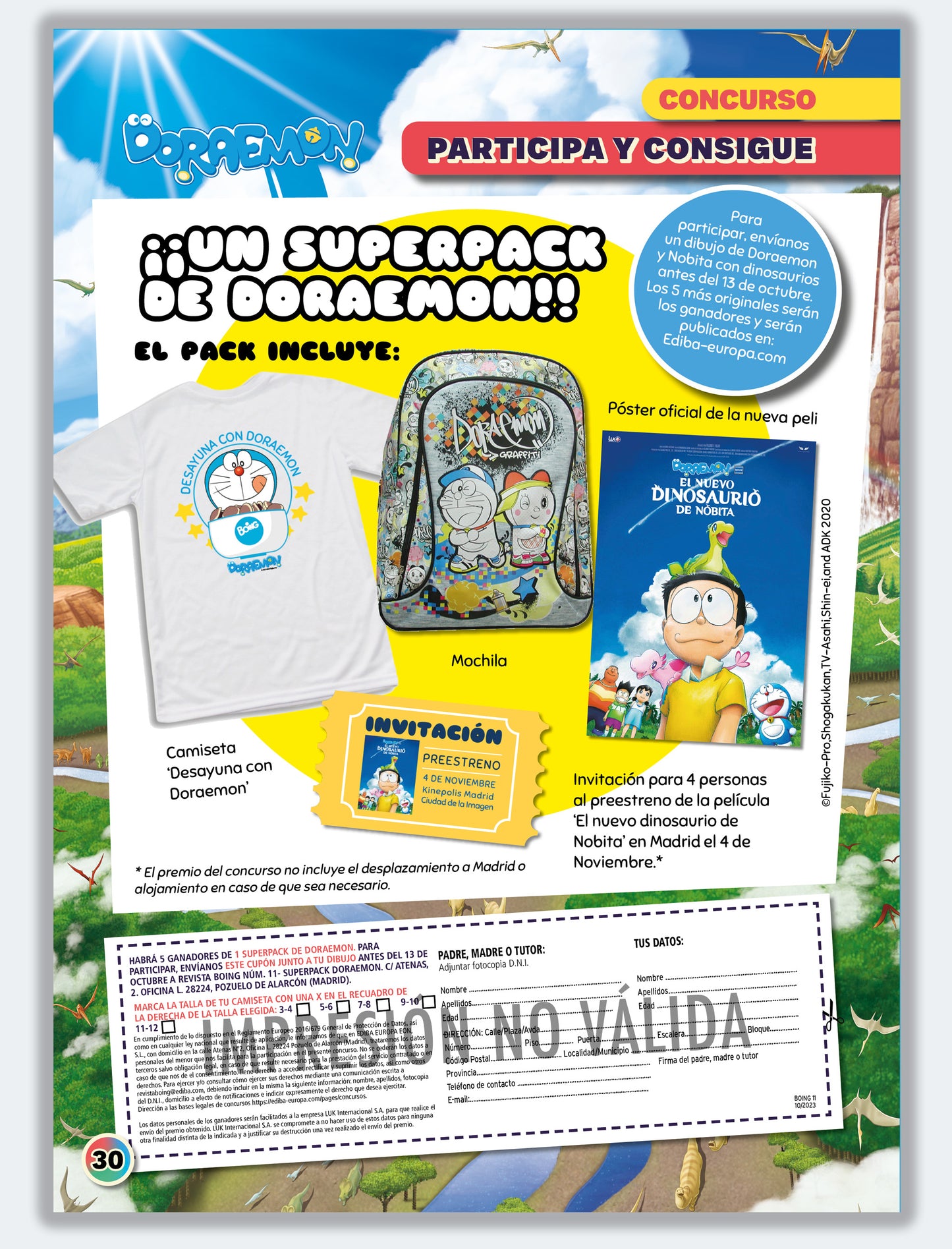Concurso Superpack de Doraemon