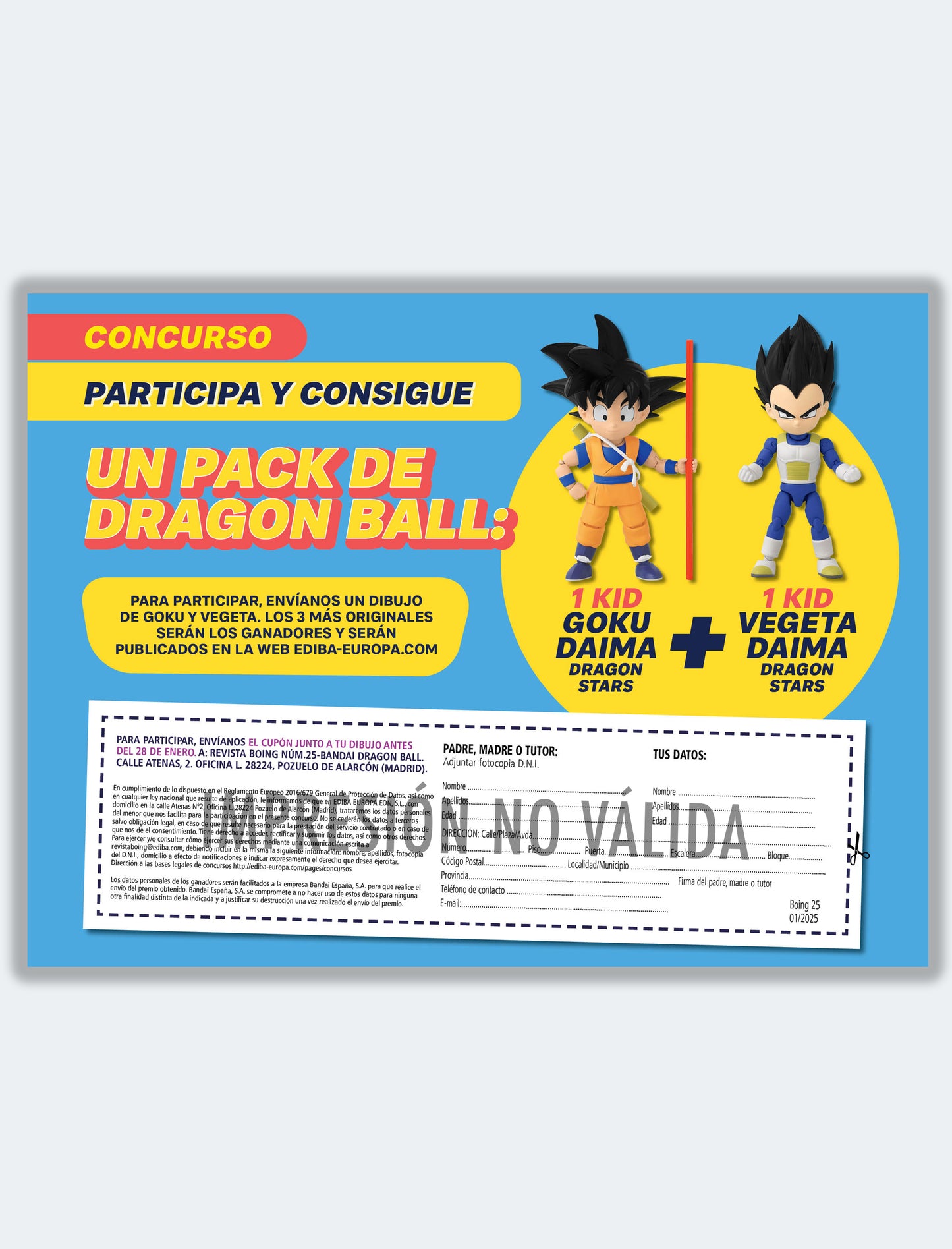 Concurso Pack Dragon Ball Kid Goku + Kid Vegeta (Daima Dragon Stars)