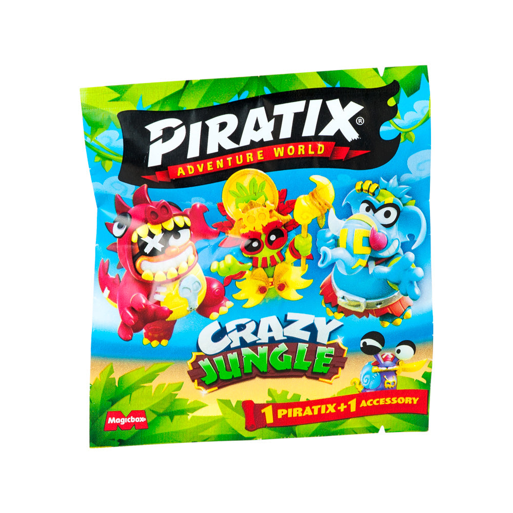 Piratix Crazy Jungle - Pack de 4 Figuras Sorpresa - Toy Planet Piratix Crazy Jungle - Pack de 4 Figuras Sorpresa - Toy Planet