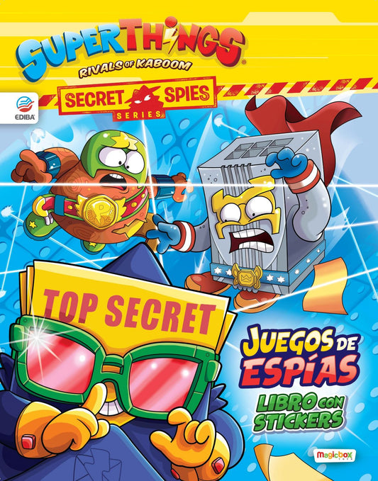Libro con Stickers Superthings Nº 4 Serie Secret Spies