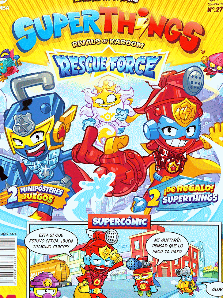 Pack 4 Revistas Superthings Serie Rescue Force