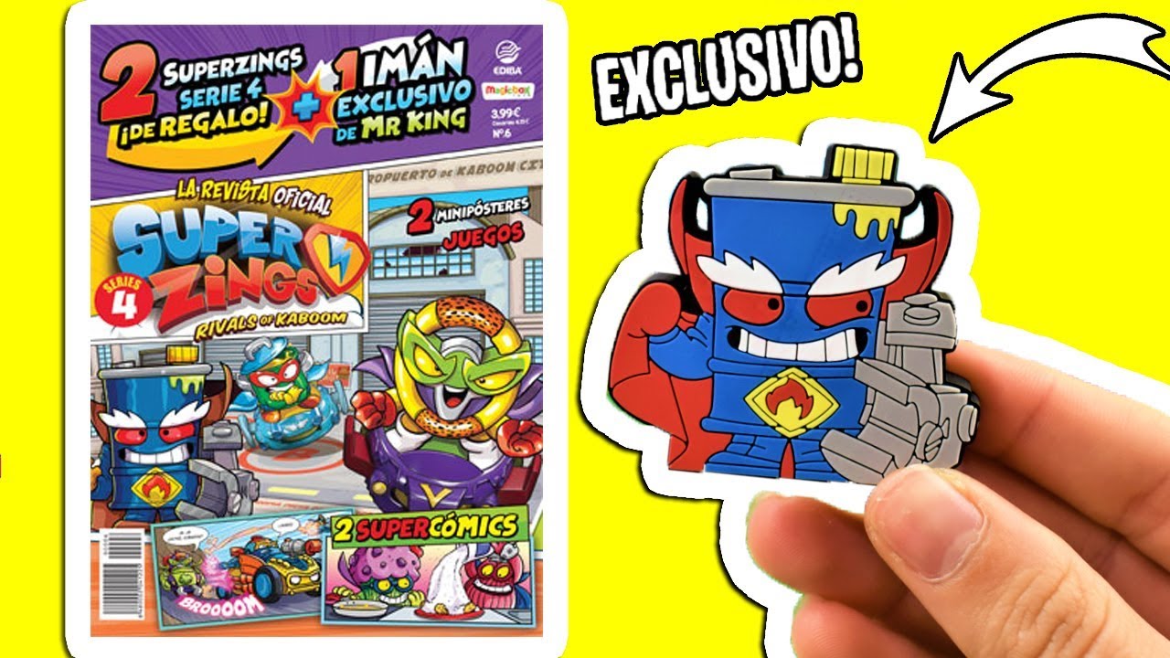 Imán Exclusivo Mr King Superzings Serie 4