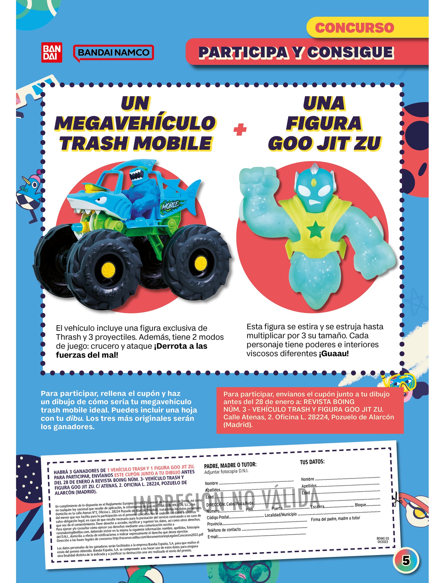 Concurso Vehículo Trash y Figura Goo Jit zu