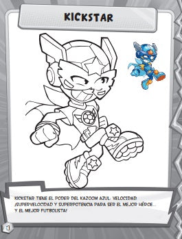 Libro para Colorear Superthings Nº 9 Serie Guardians of Kazoom
