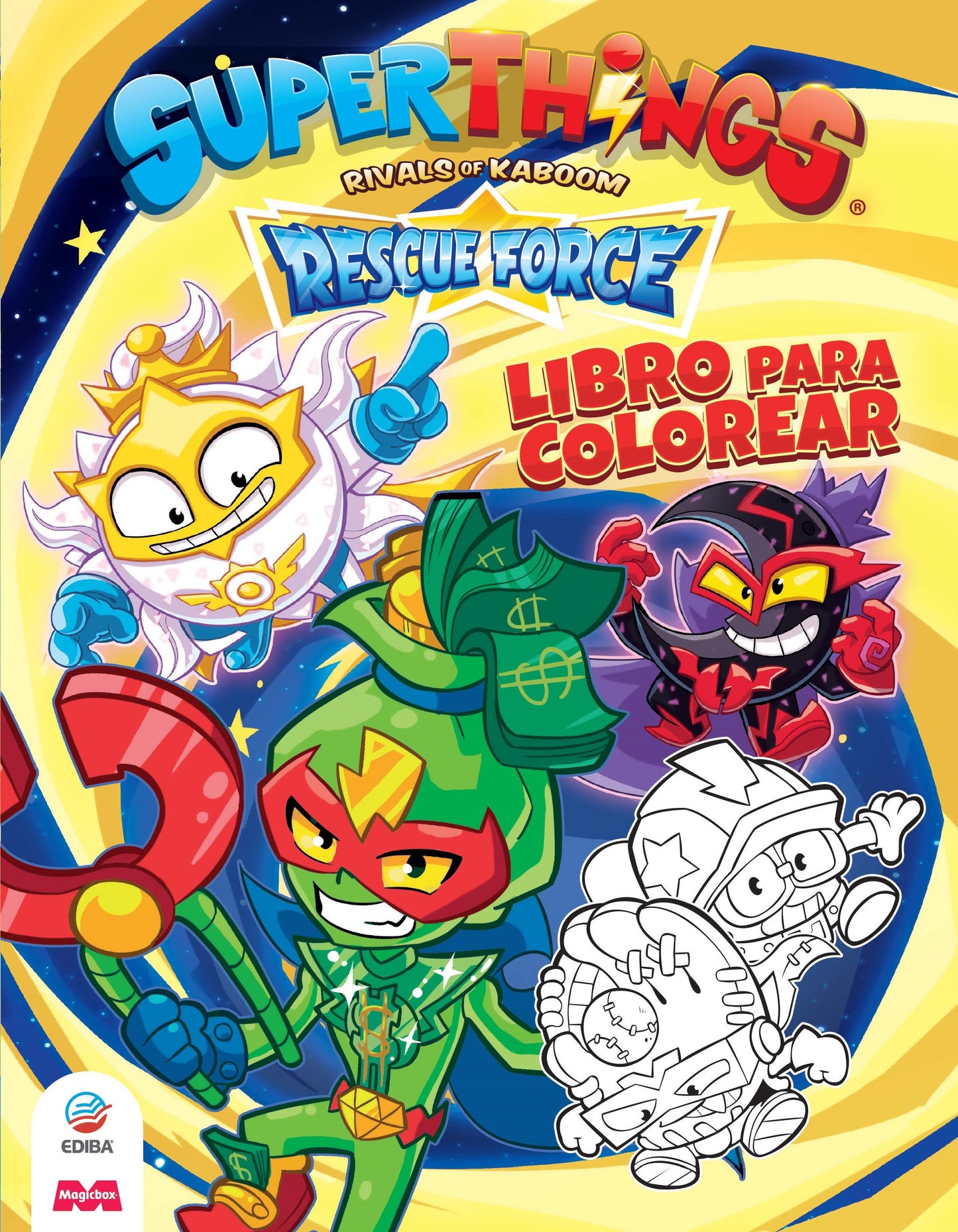 Libro para Colorear Superthings Nº10 Serie Rescue Force