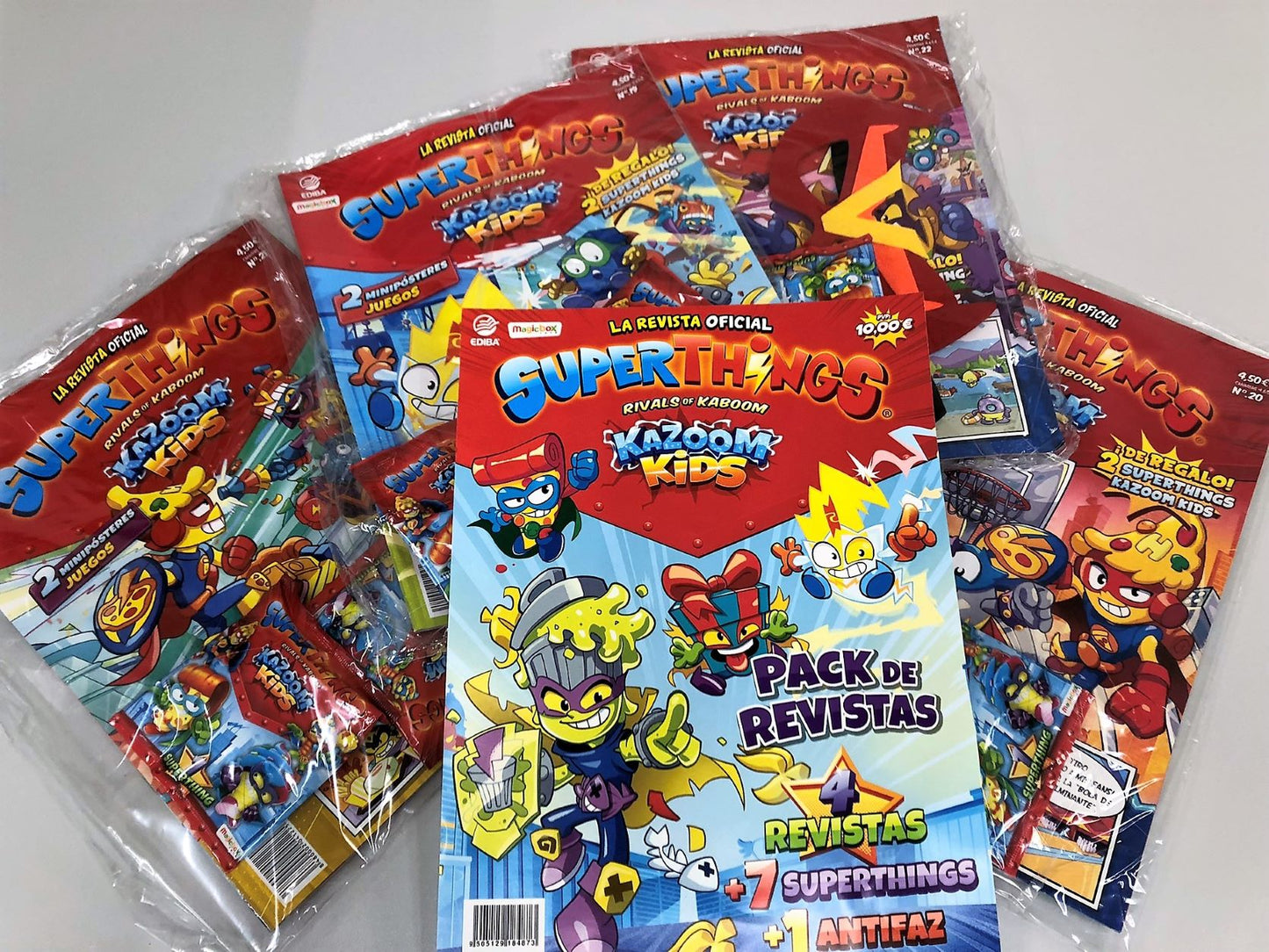 Pack 4 Revistas Superthings Serie Kazoom Kids