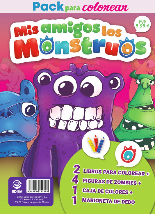 Pack Mis Amigos Los Monstruos