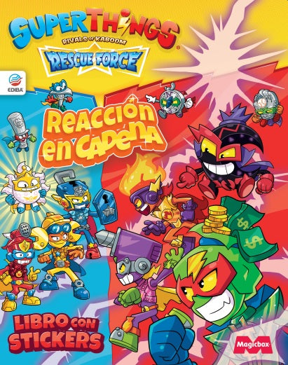 Libro con Stickers Superthings Nº 8 Serie Rescue Force